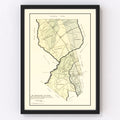 Vintage Map of Dorchester County, South Carolina 1900
