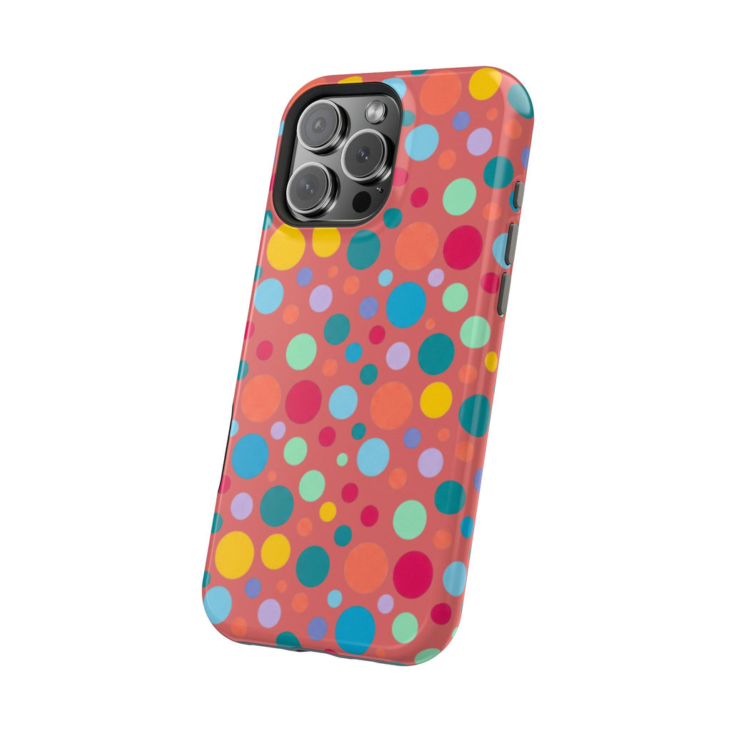 Colorful Polka Dot Magnetic Phone Case — Impact-Resistant, Vibrant Retro Dots