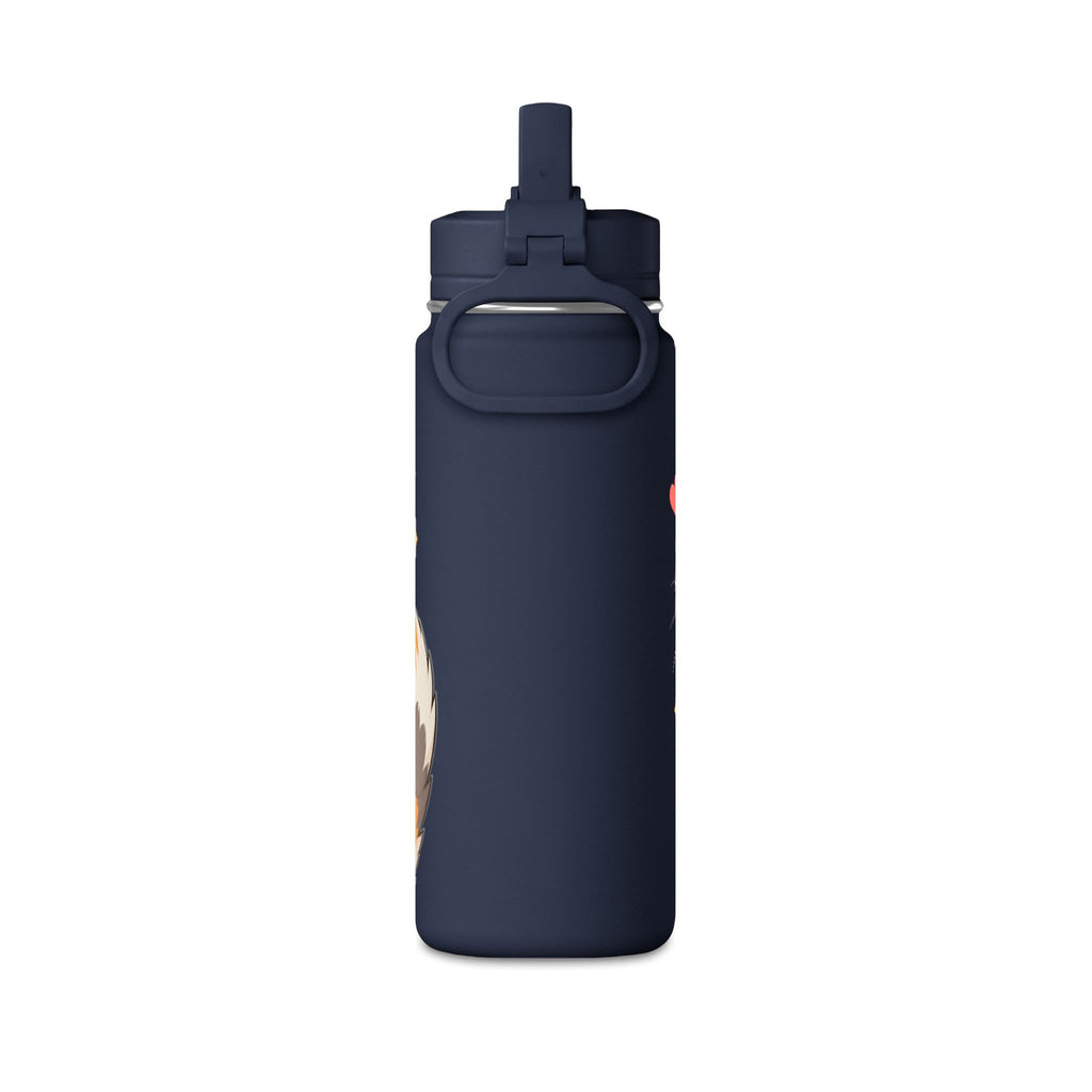 Cute Calico Cat Water Bottle, 20oz
