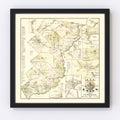 Vintage Map of Essex County, Vermont 1878