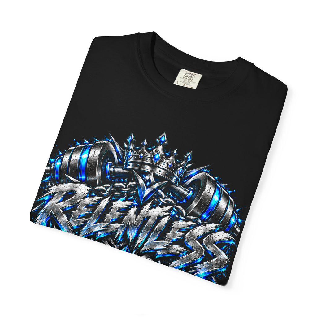 T-Shirt — Metallic Crown Graffiti Heart Graphic Tee