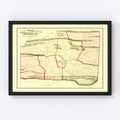 Vintage Map of Rockbridge County, Virginia 1860
