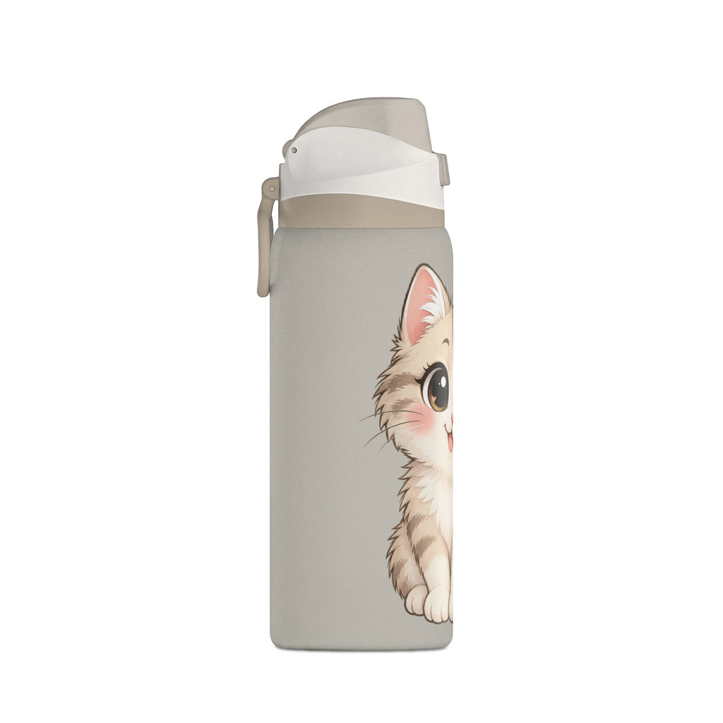 32oz Insulated Water Bottle – Cute Kitten Design