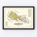 Vintage Map of Goochland County, Virginia 1881