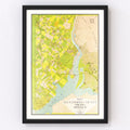 Vintage Map of Alexandria County, Virginia 1900