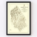 Vintage Map of Madison County, Virginia 1875