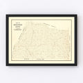 Vintage Map of Mecklenburg County, Virginia 1860
