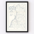 Vintage Map of Brooke County, West Virginia 1912