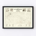Vintage Map of Eau Claire County, Wisconsin 1878