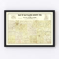Vintage Map of Eau Claire County, Wisconsin 1902