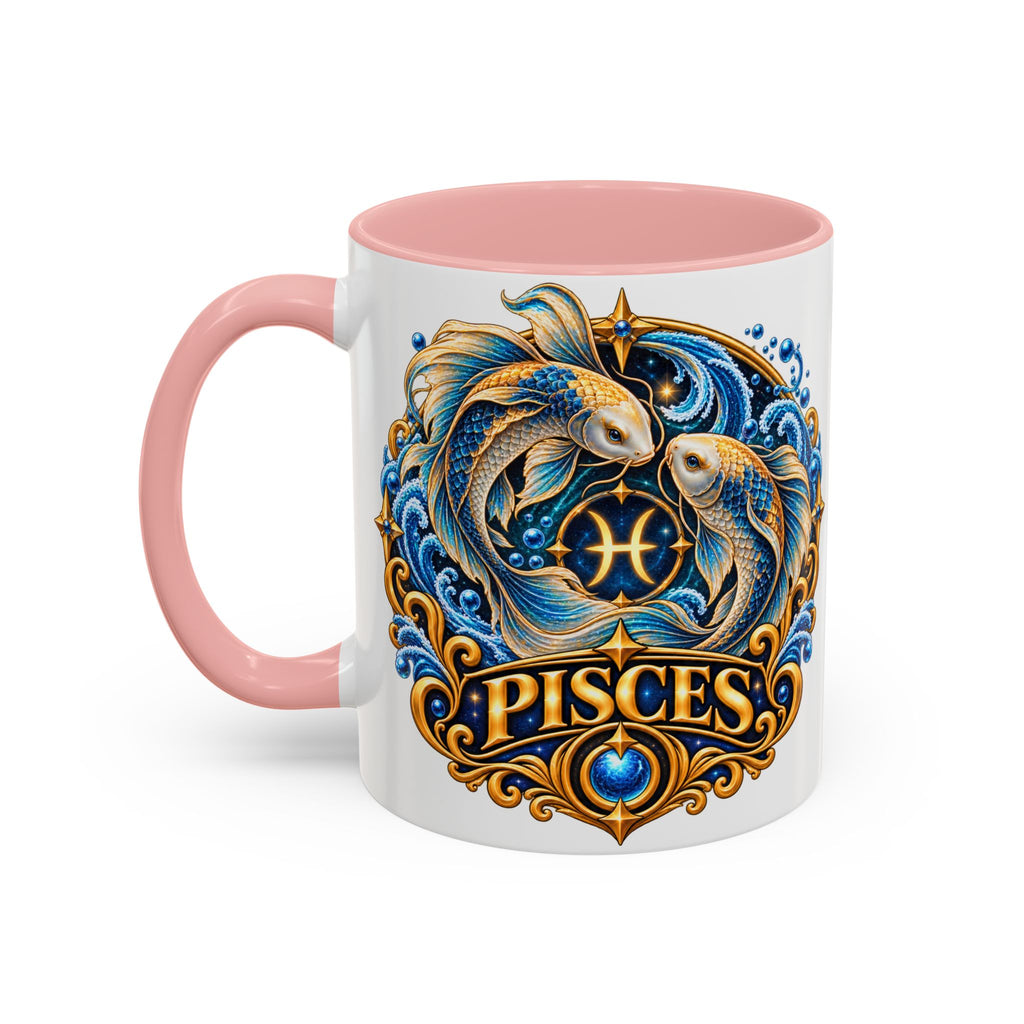 Pisces Zodiac Coffee Mug — Decorative Accent Astrology Mug (11/15oz)