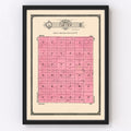 Vintage Map of Fairview Township, Sully County, South Dakota 1916