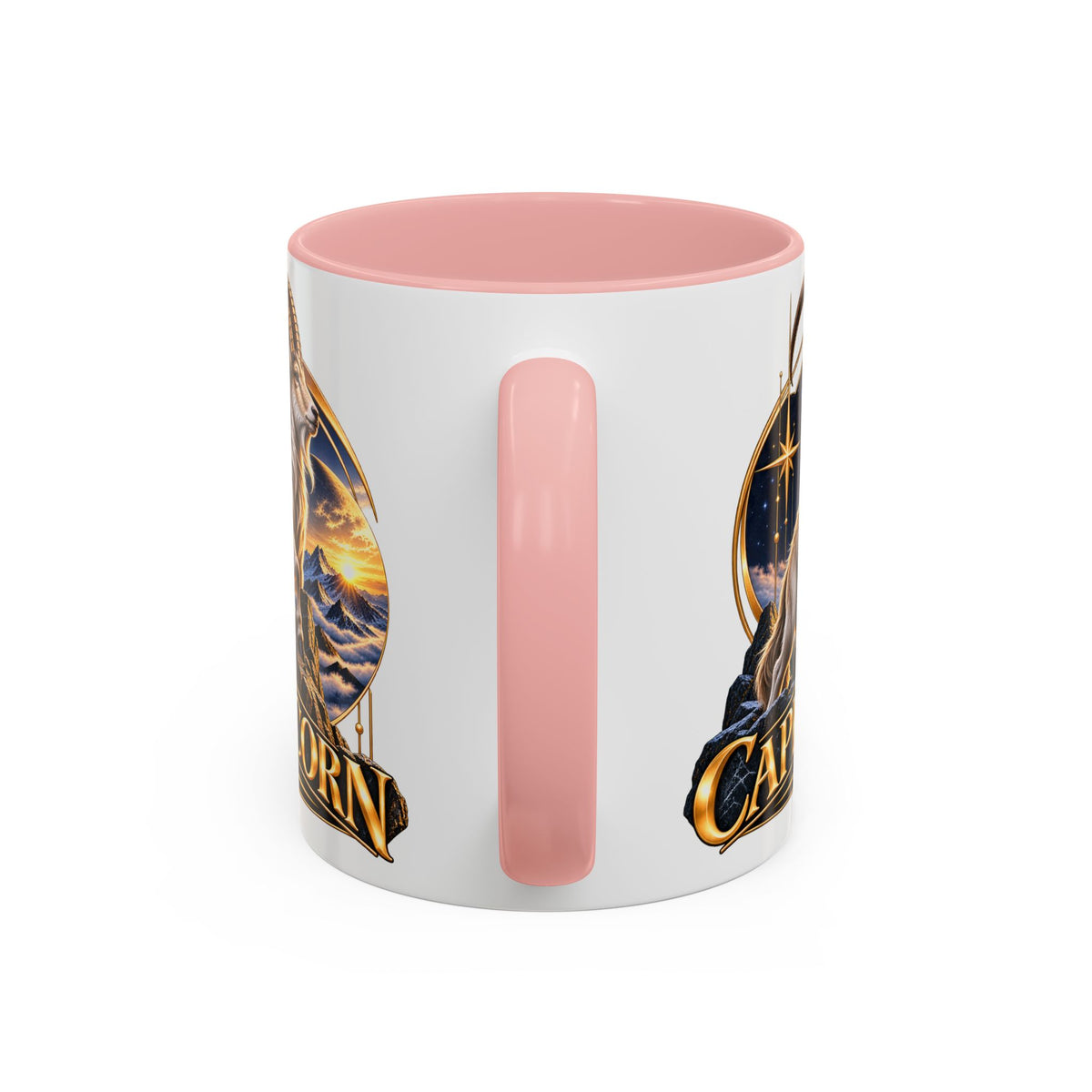 Capricorn Zodiac Coffee Mug — Astrological Goat Accent Mug (11/15oz)
