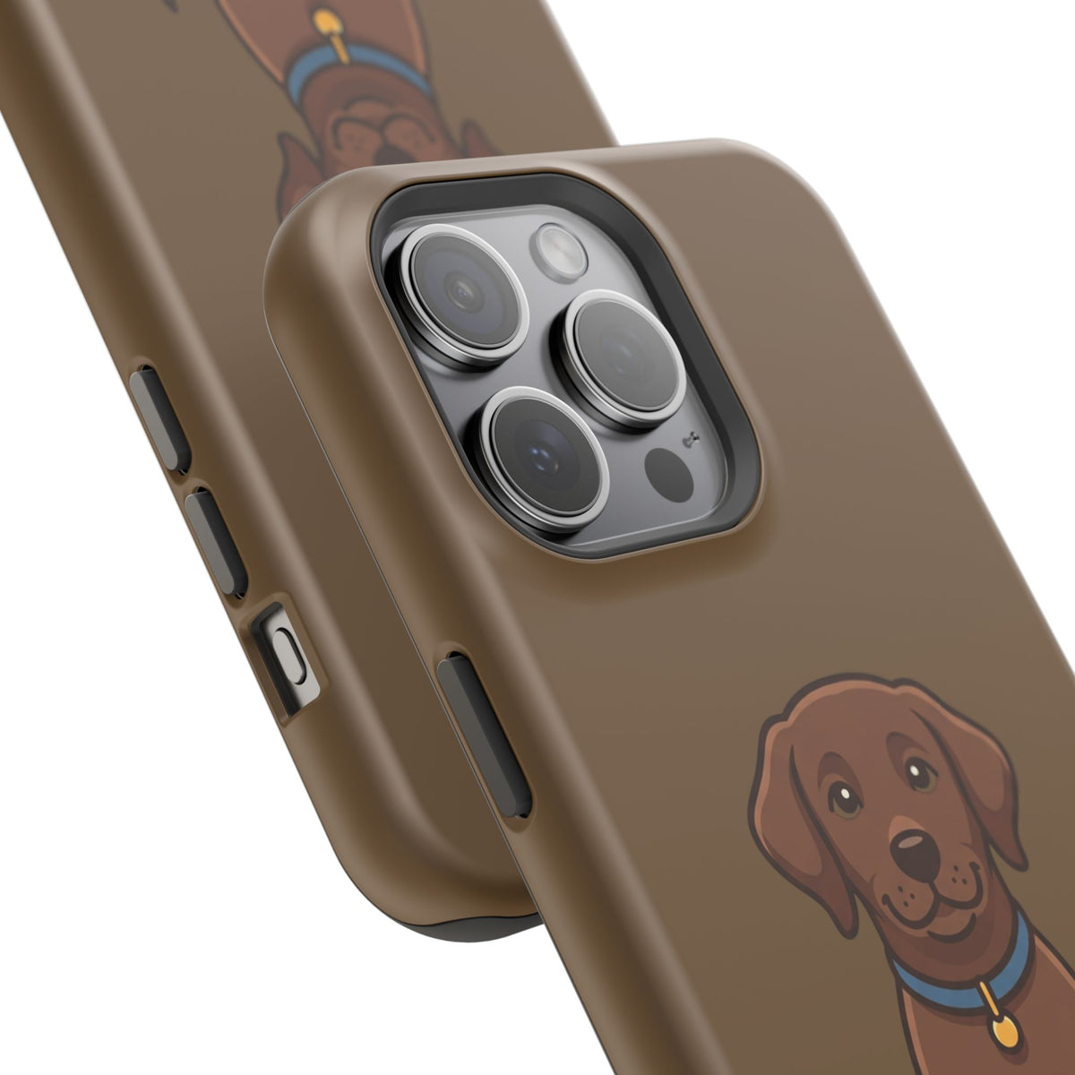 Chocolate Labrador Phone Case — Cute Dog Impact‑Resistant iPhone Cover