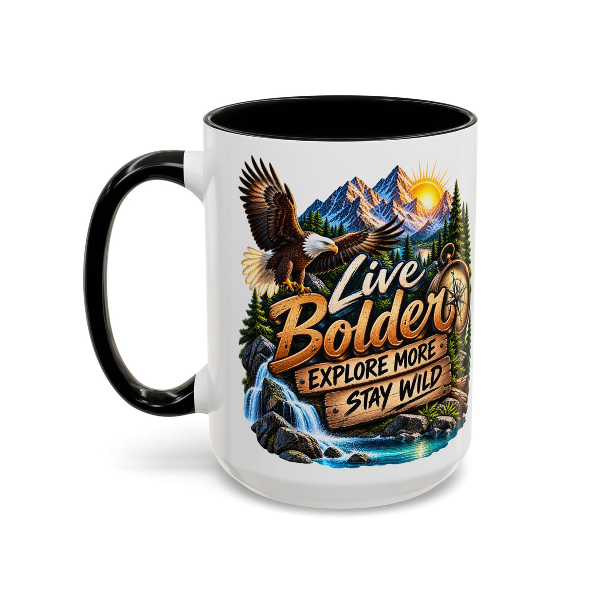 Live Bolder Explore More Stay Wild Coffee Mug