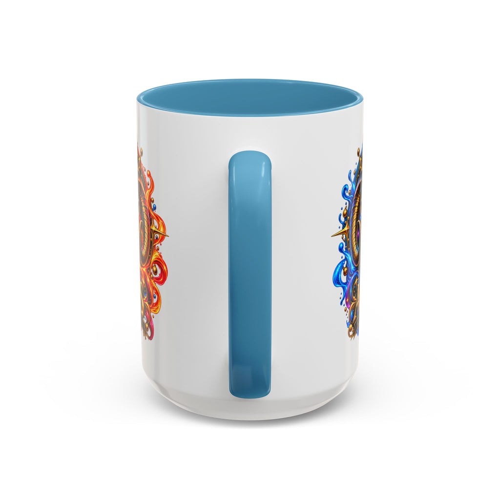 Aries Zodiac Coffee Mug — Colorful Ram Astrology Accent Mug (11/15oz)