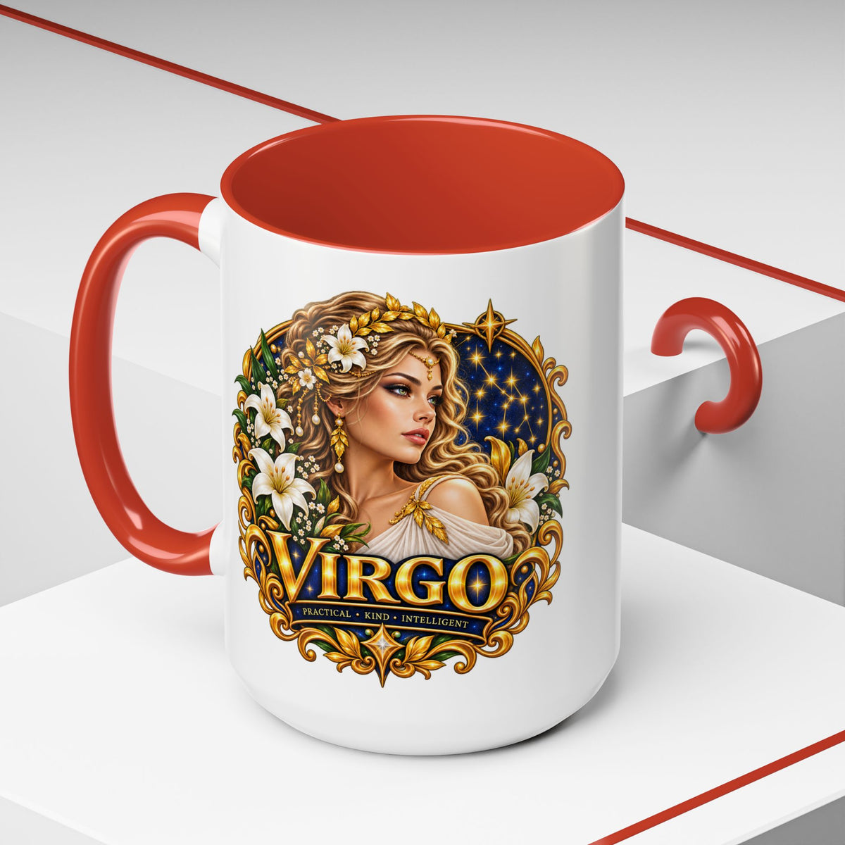 Virgo Zodiac Coffee Mug — Astrology Gift Mug (11/15oz)
