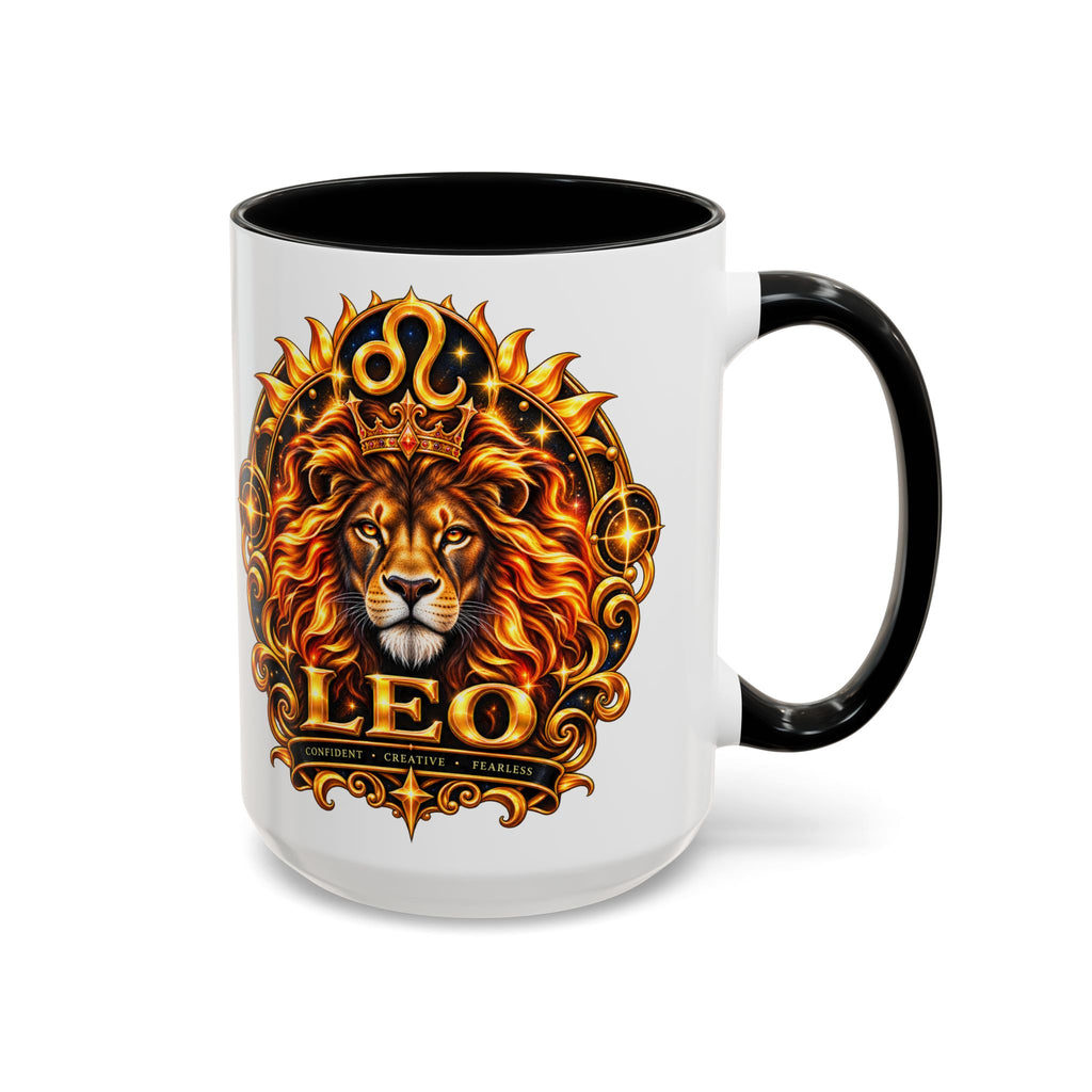 Leo Zodiac Lion Coffee Mug — Astrological Birthday Gift (11/15oz)