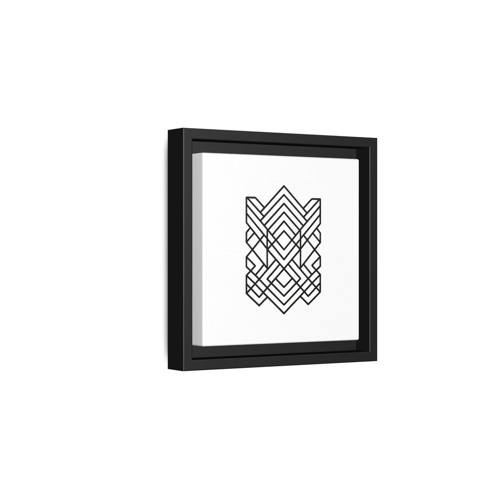 Framed Geometric Art Canvas