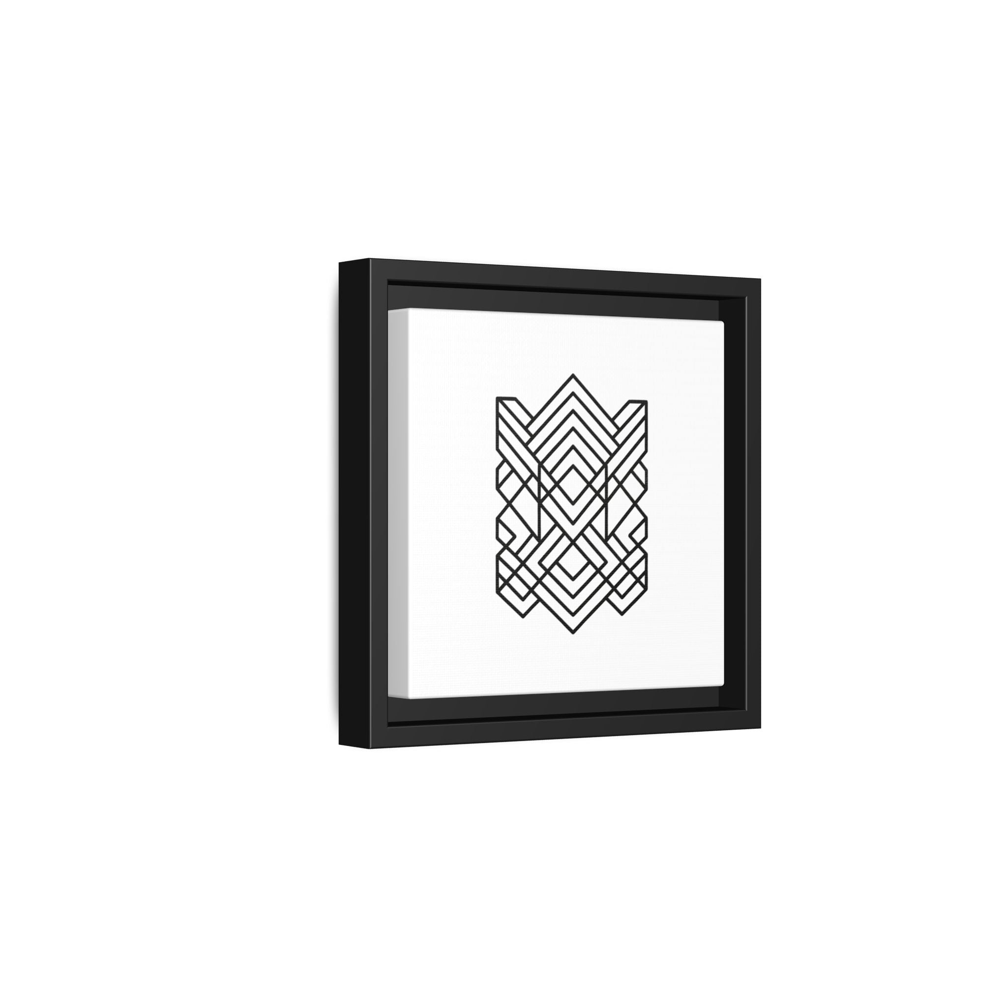 Framed Geometric Art Canvas