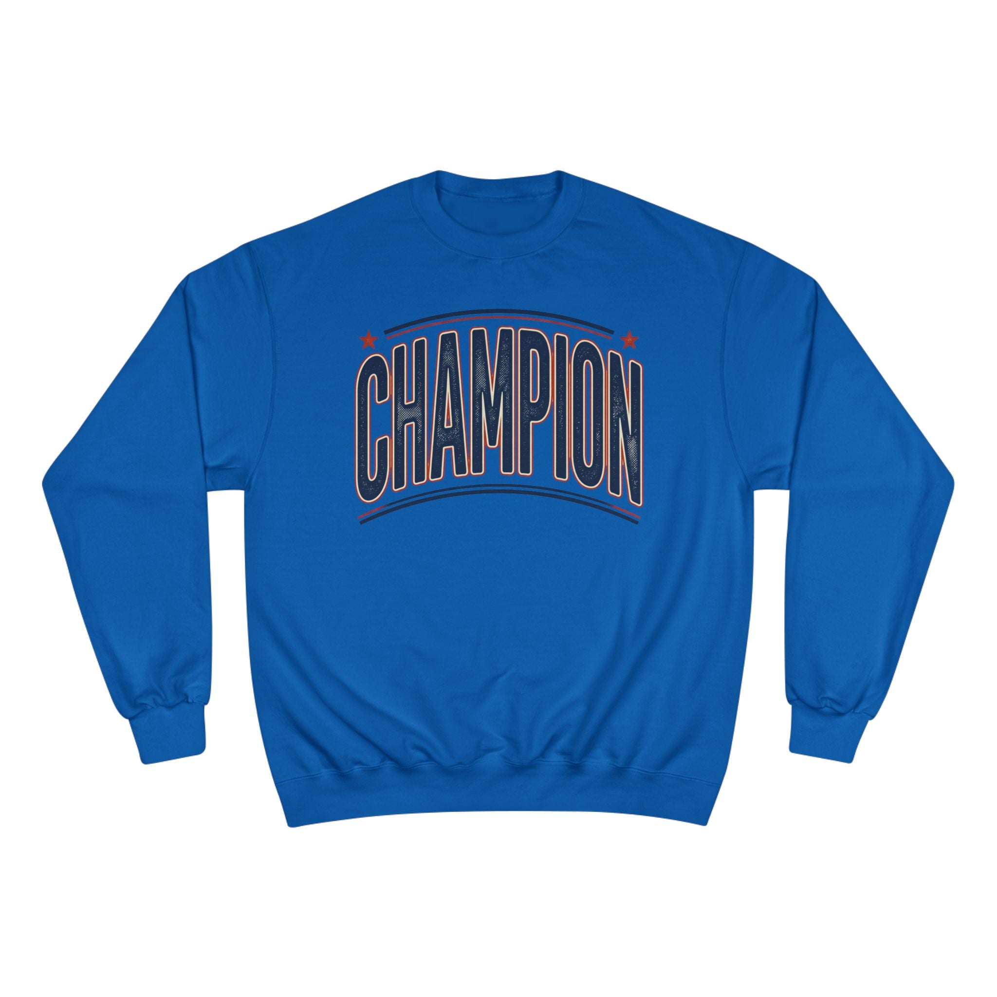 Champion Graphic Sweatshirt — Retro Arch Lettering Pullover