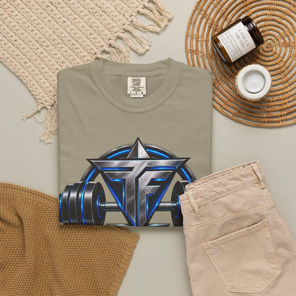 Fitness Lifestyle T-Shirt — Barbell Logo Gym Tee