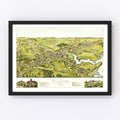 Vintage Map of Clinton, Connecticut 1881