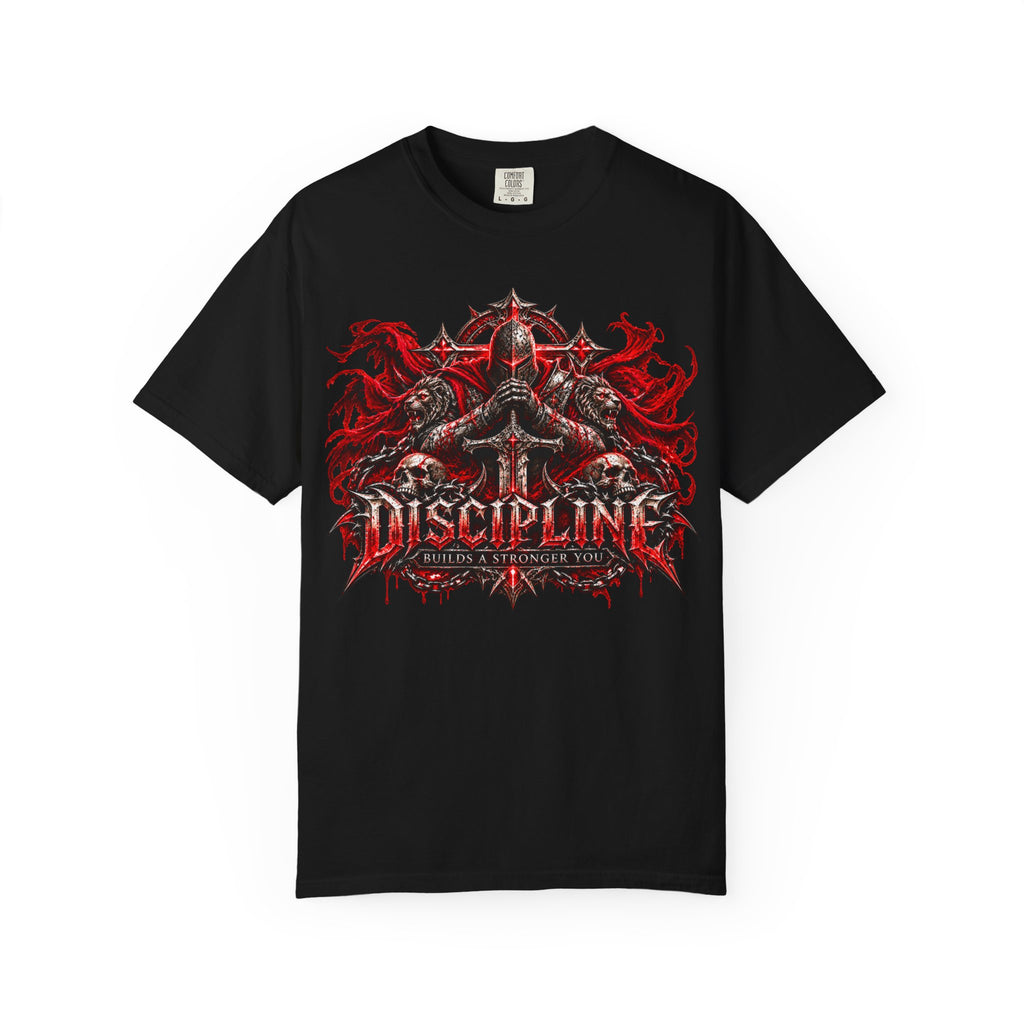 Discipline Metal Tee — Gothic Sword Graphic T-Shirt