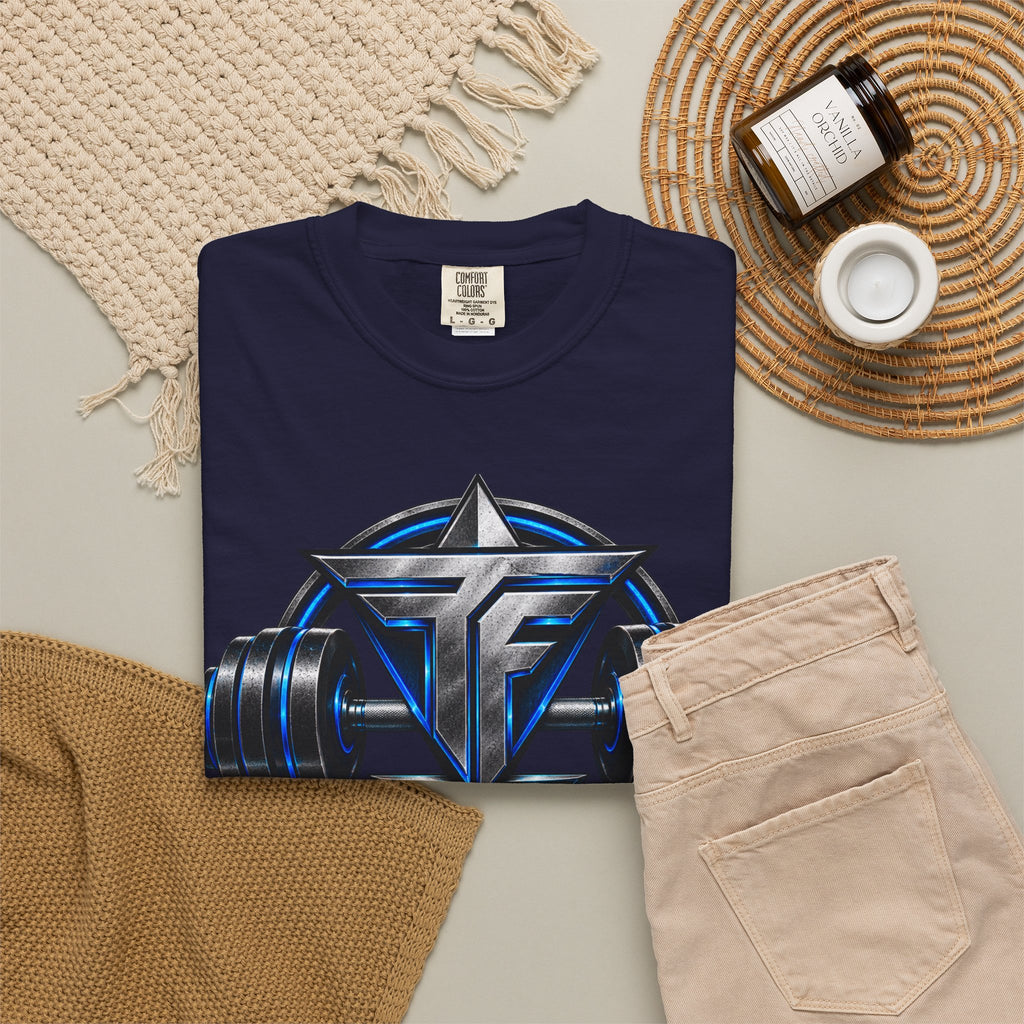 Fitness Lifestyle T-Shirt — Barbell Logo Gym Tee