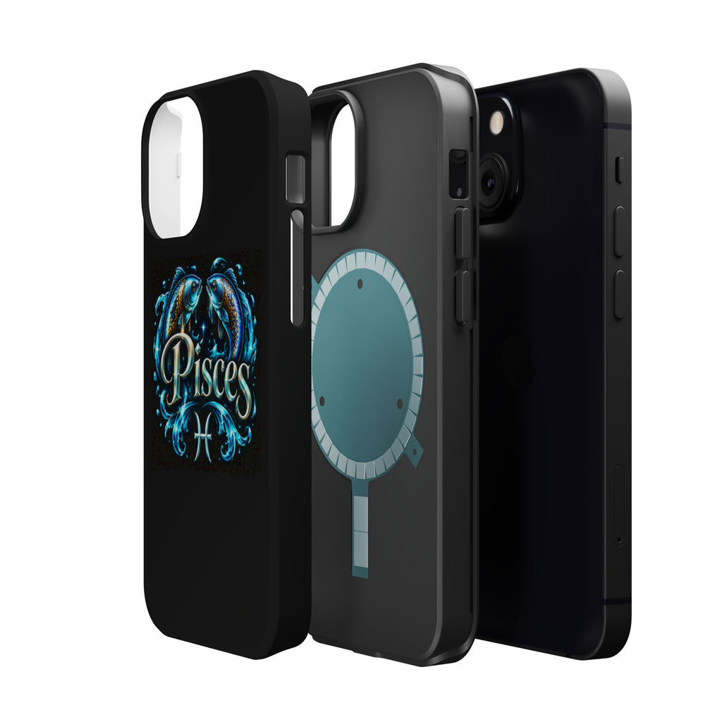 Pisces Magnetic Impact-Resistant Phone Case — Zodiac Fish Astrology Design