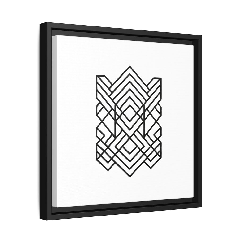 Framed Geometric Art Canvas
