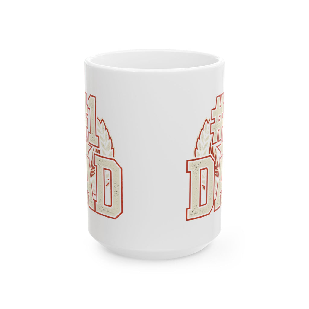 #1 Dad Mug | Vintage Athletic DAD Ceramic Mug