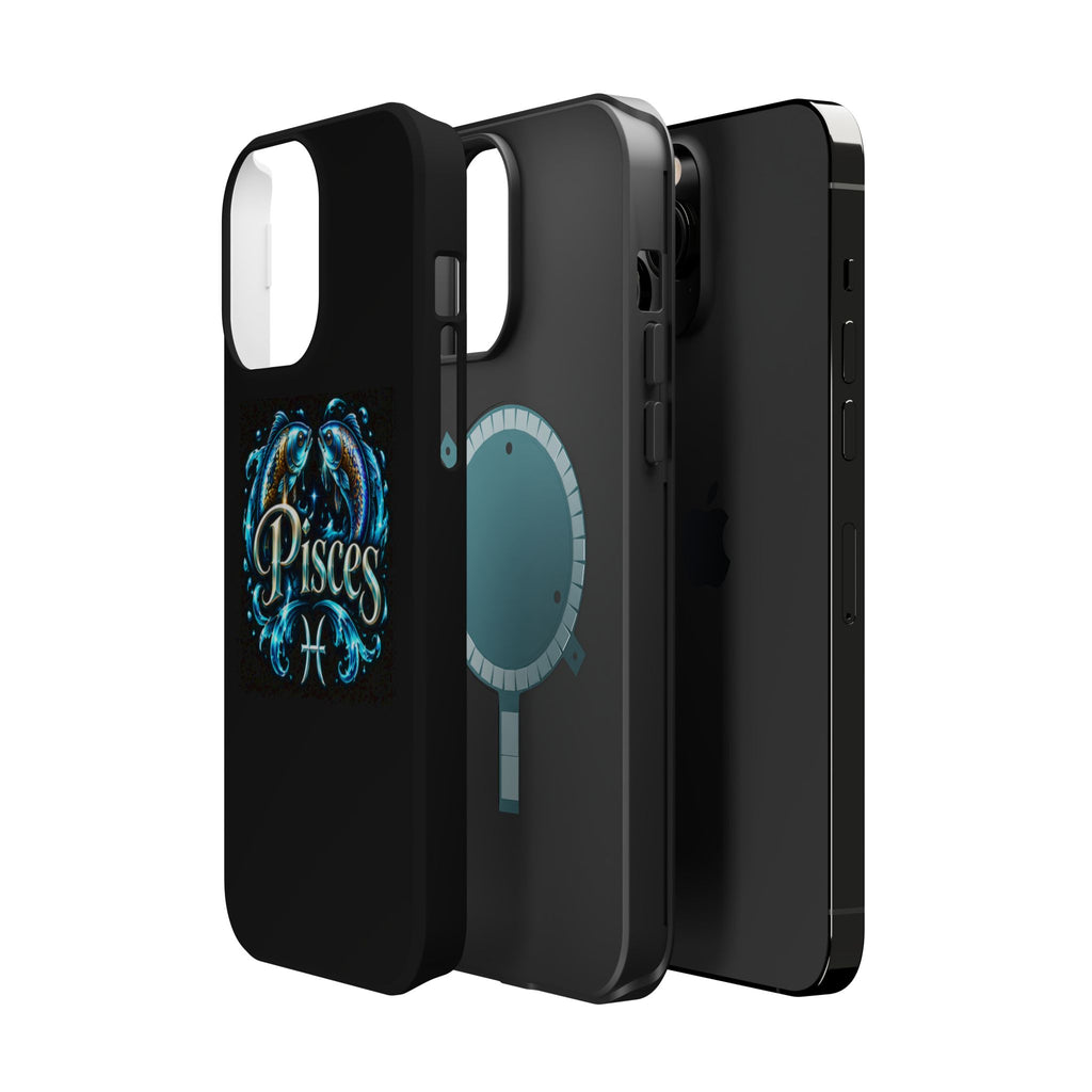 Pisces Magnetic Impact-Resistant Phone Case — Zodiac Fish Astrology Design