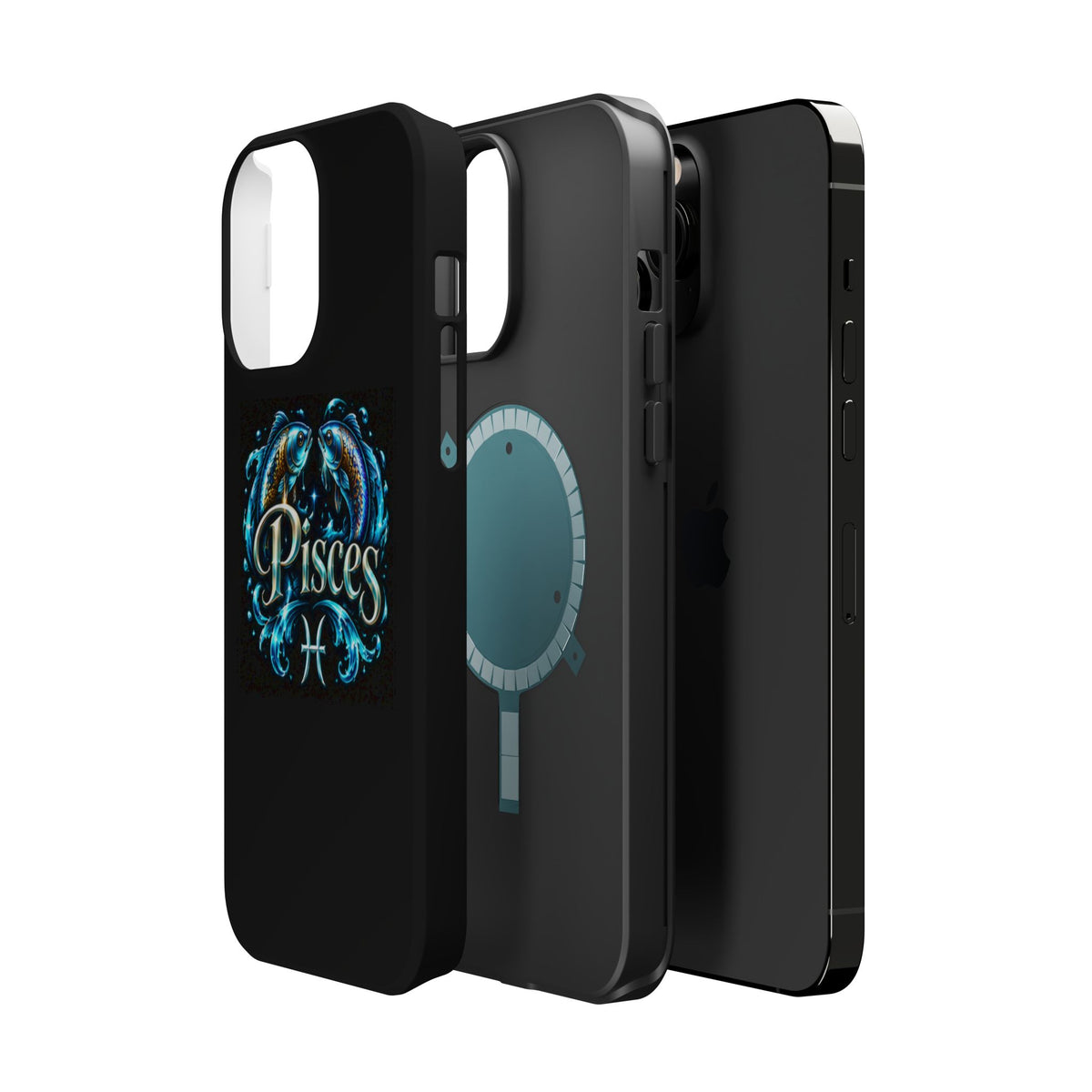Pisces Magnetic Impact-Resistant Phone Case — Zodiac Fish Astrology Design