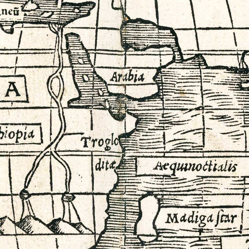 Vintage World Map 1540