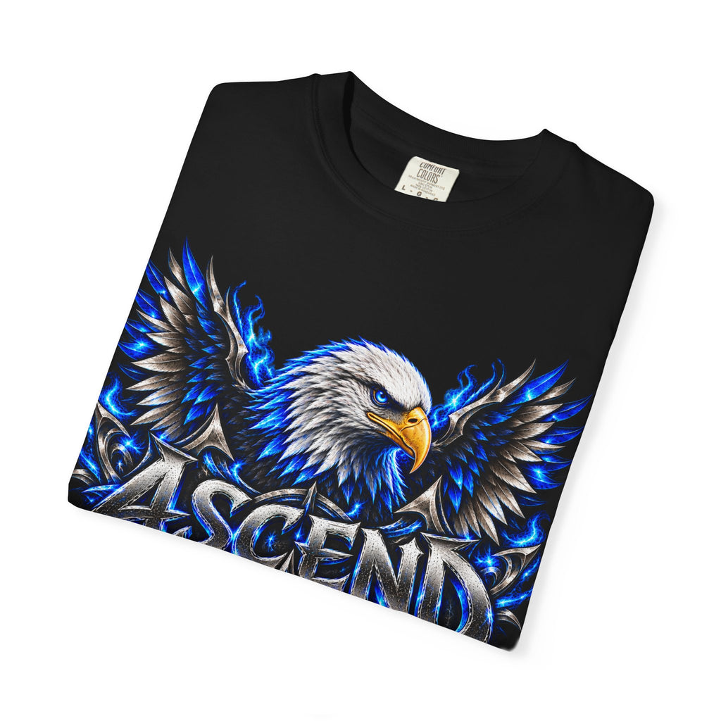 Ascend Eagle T-Shirt — Bold Blue Eagle Graphic Tee