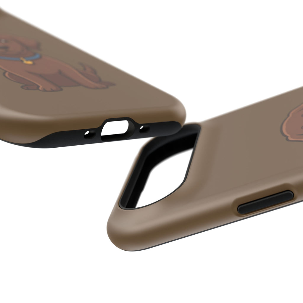 Chocolate Labrador Phone Case — Cute Dog Impact‑Resistant iPhone Cover