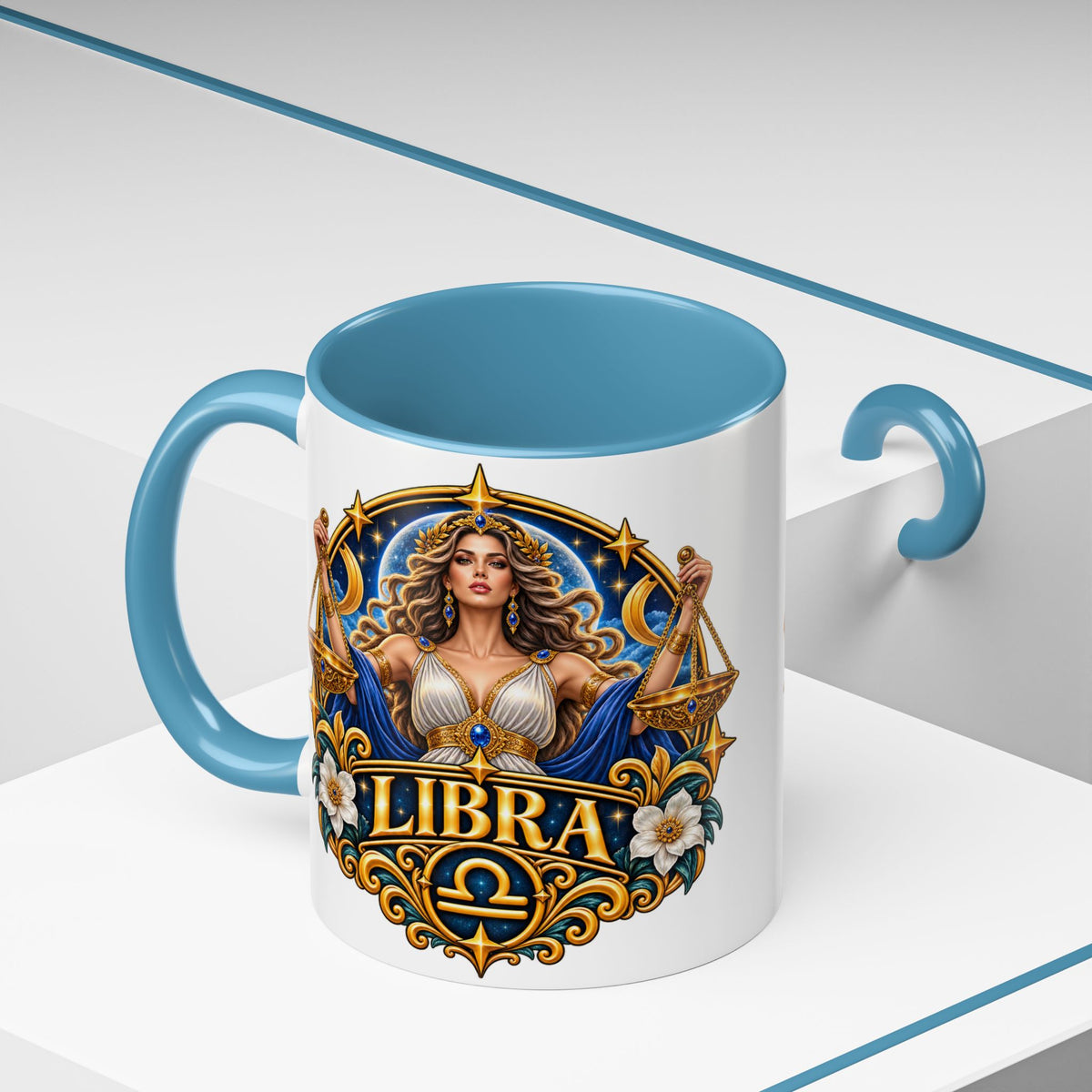 Libra Zodiac Coffee Mug – Elegant Horoscope Astrology Gift (11/15oz)