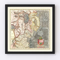 Vintage Map of Ulster, Ireland 1623