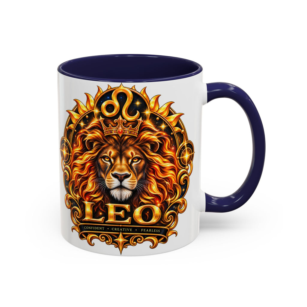 Leo Zodiac Lion Coffee Mug — Astrological Birthday Gift (11/15oz)