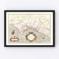Vintage Map of Valencia, Spain 1623