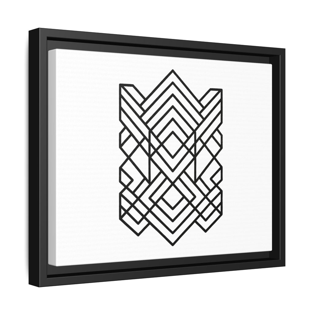 Framed Geometric Art Canvas