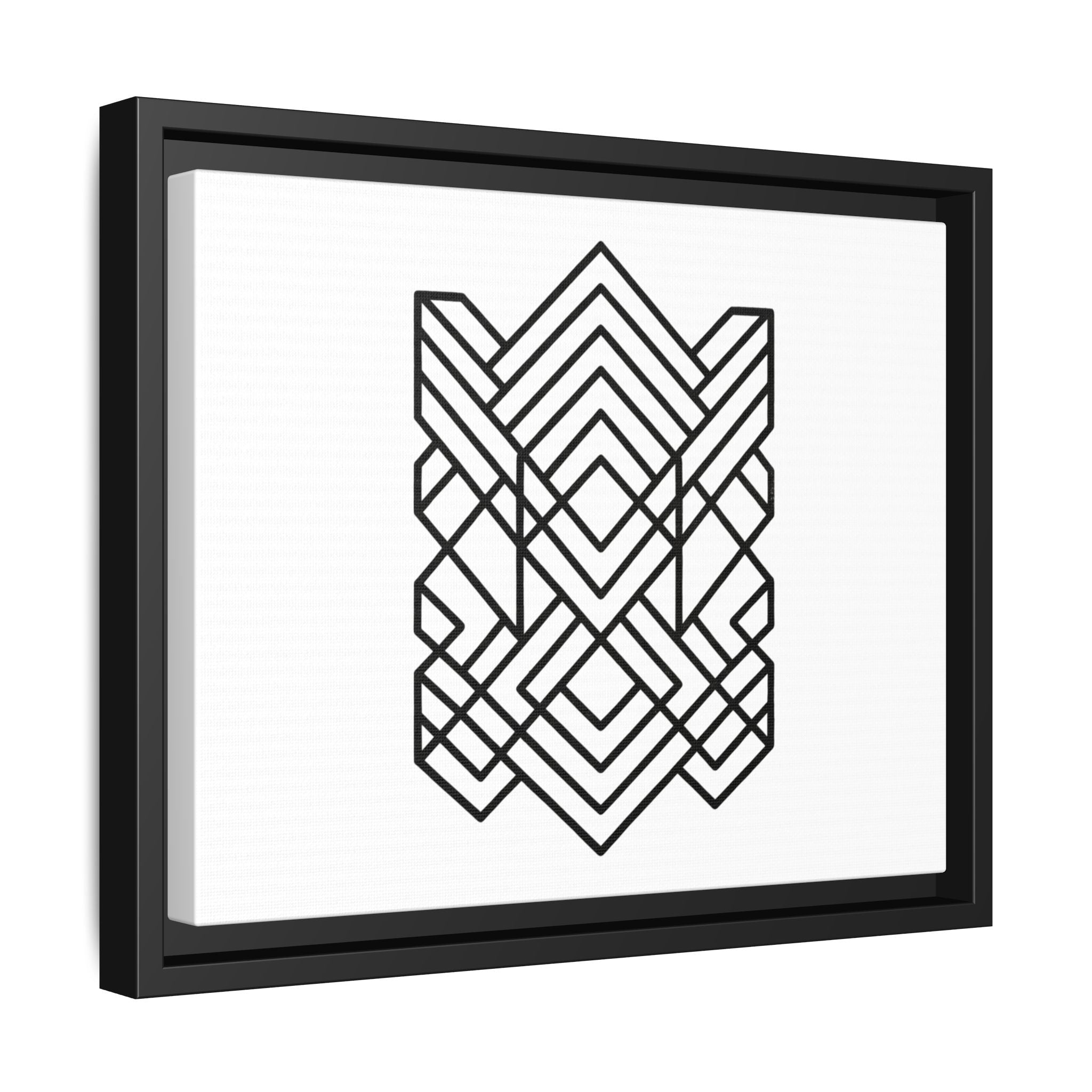 Framed Geometric Art Canvas