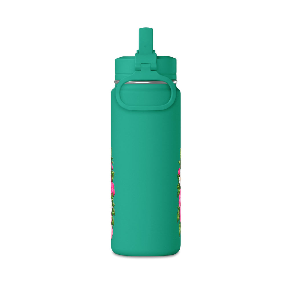 Puppy Floral 20oz Water Bottle