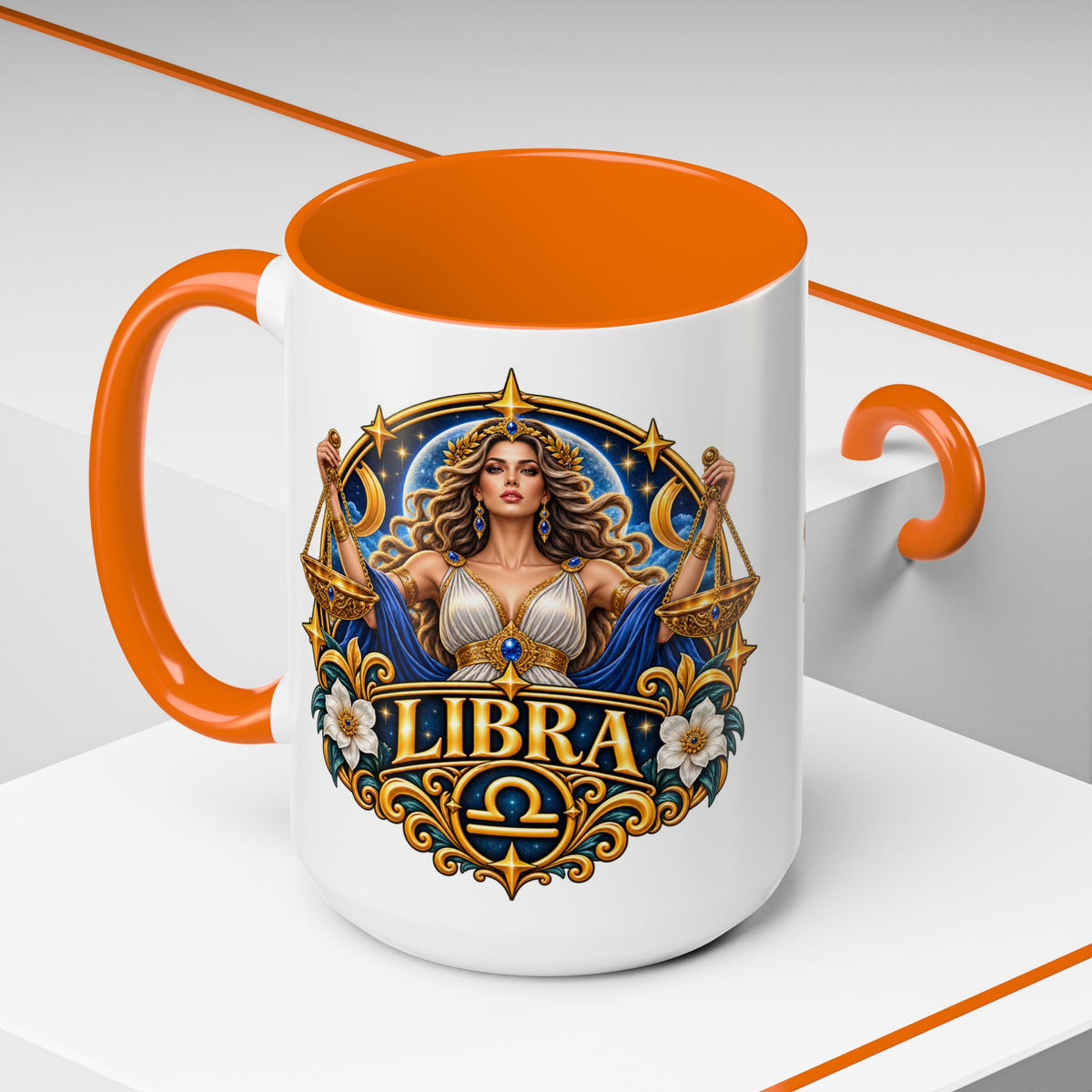 Libra Zodiac Coffee Mug – Elegant Horoscope Astrology Gift (11/15oz)