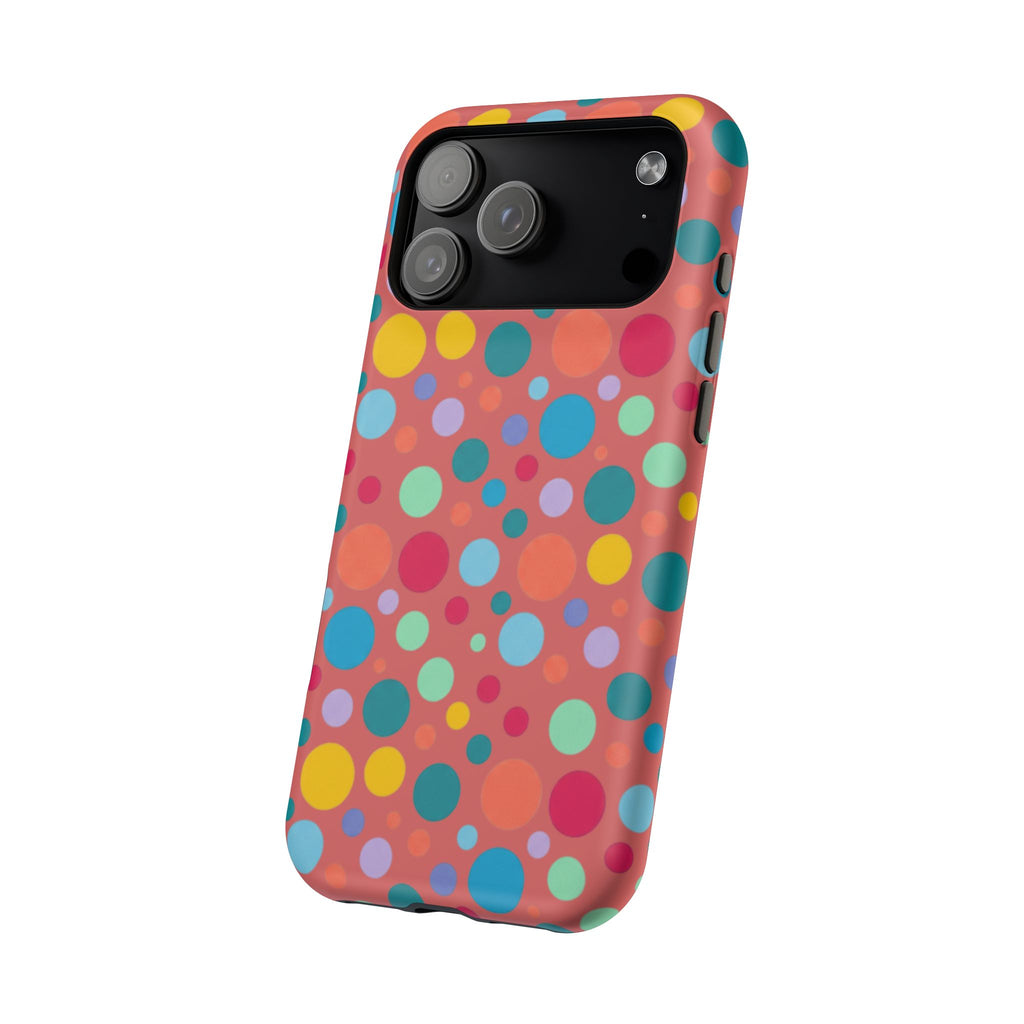 Colorful Polka Dot Magnetic Phone Case — Impact-Resistant, Vibrant Retro Dots