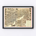 Vintage Map of Norwalk, Connecticut 1899