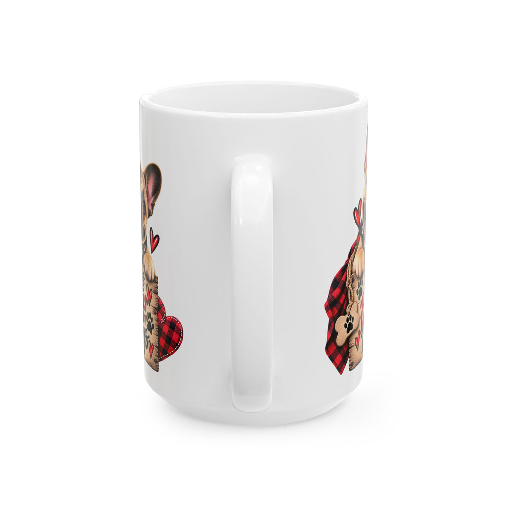 Valentine Puppy Heart Ceramic Mug (11oz & 15oz)