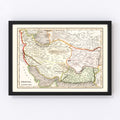 Vintage Map of Persia 1832
