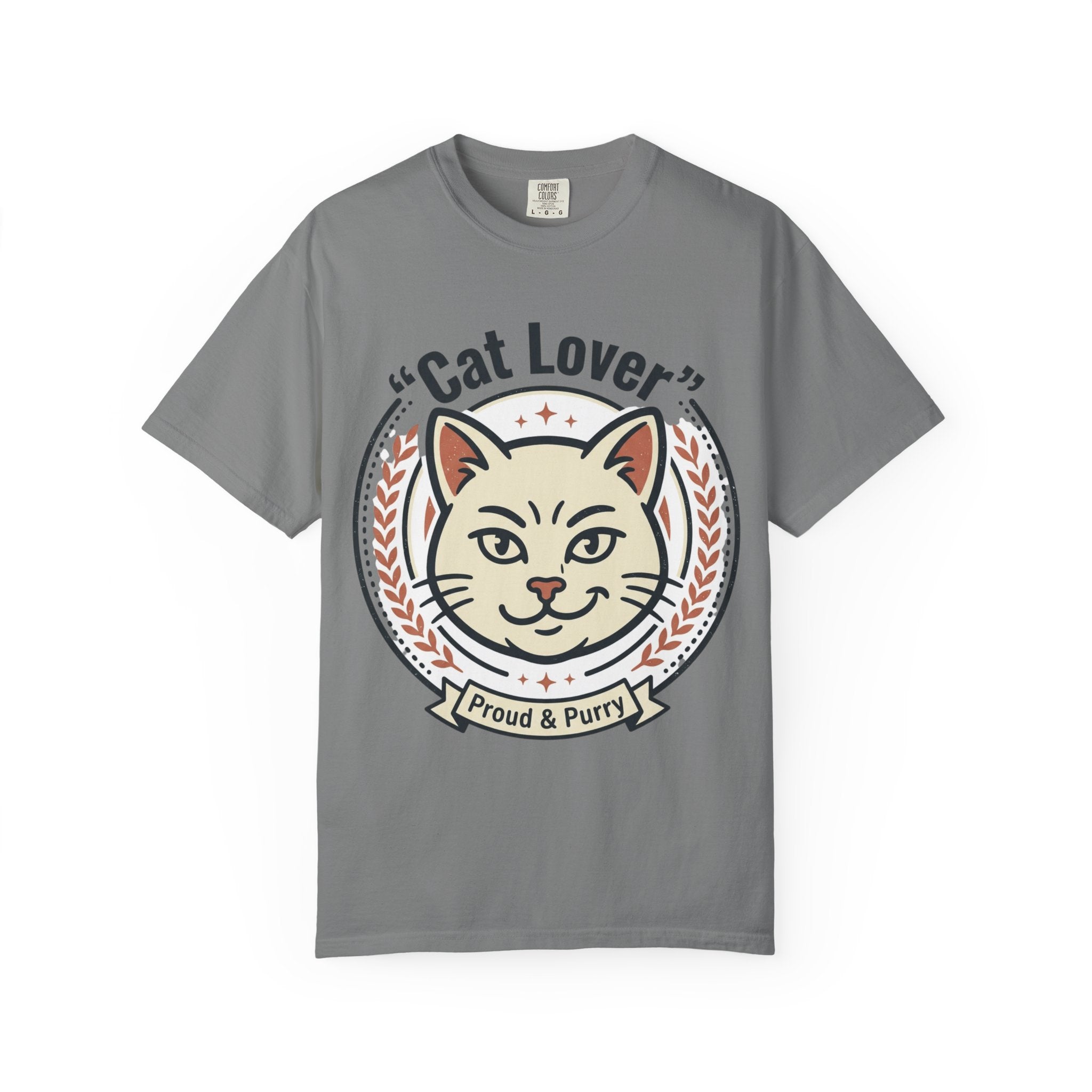 Cat Lover T-Shirt — "Proud & Purry" Retro Cat Graphic Tee